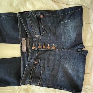 JustUSA dark wash denim, size 28, ankle length